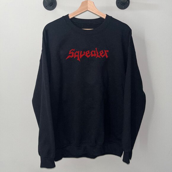 Black Red Squealer Thrash Metal Band Music Promo Crewneck Sweatshirt - Picture 1 of 2